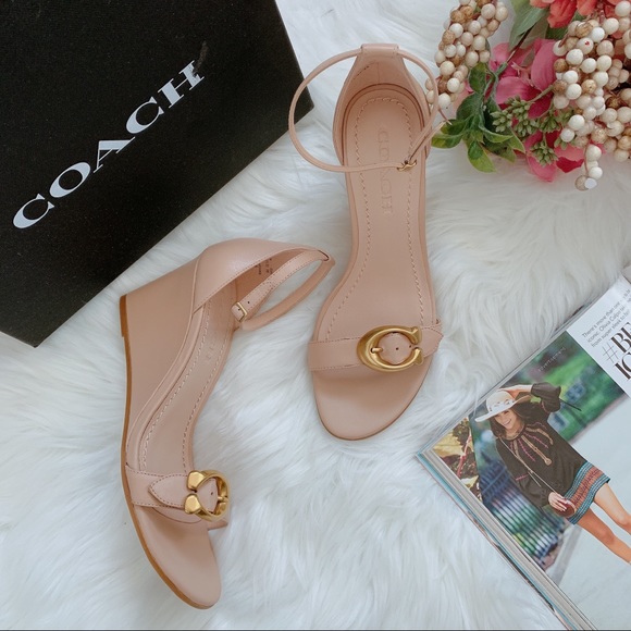 Coach Shoes - COACH Odetta Wedge Sandals